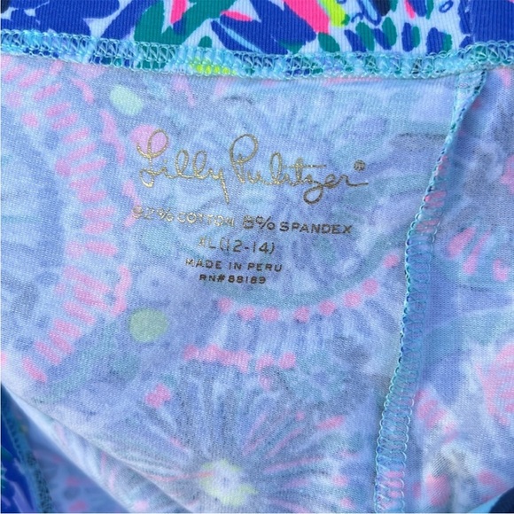 Lilly Pulitzer Girls Maia Cropped Leggings size Extra Large 12-14 - Picture 5 of 6
